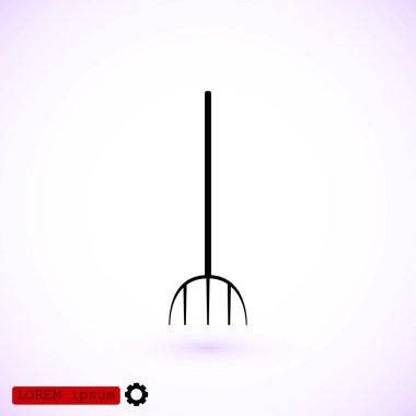 Bahçe çatal simgesi