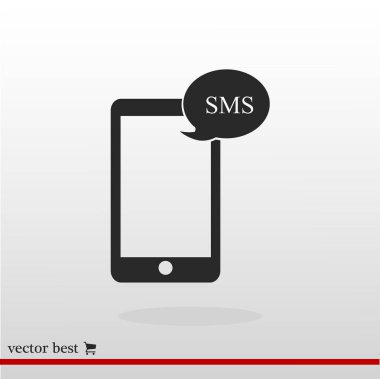 Cep telefonu sms simgesi