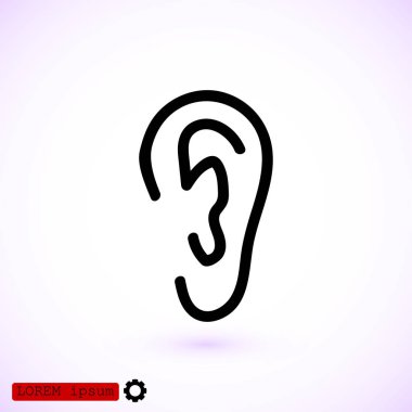 İnsan kulağının simgesi