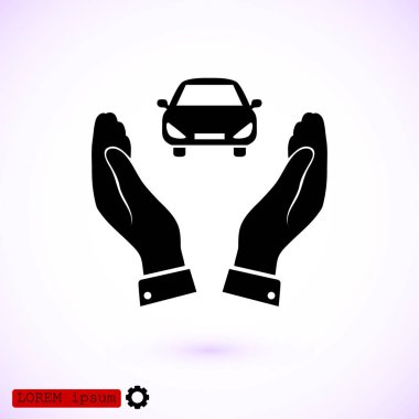 Arabayı düz simgesi