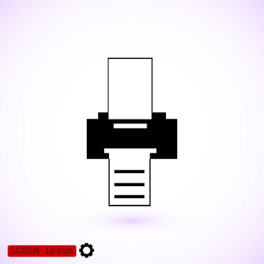 Yazıcı simgesi tasarım