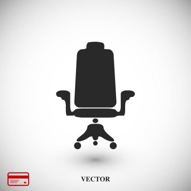 sandalye düz simgesi