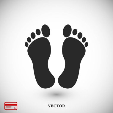 basit ayak simgesi