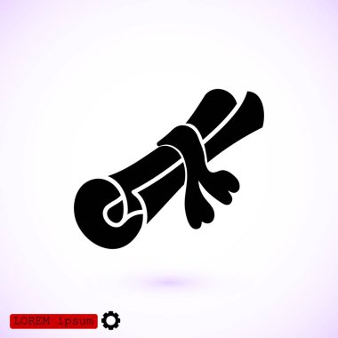 kaydırma düz simgesi 