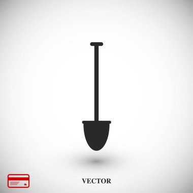 Kürek düz simgesi