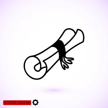 Kağıt kaydırma simgesi