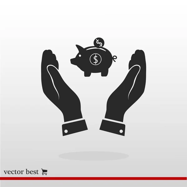 Geld teken pictogram — Stockvector