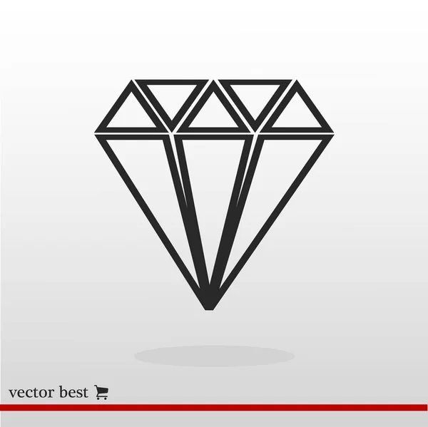 Знак алмаза — стоковый вектор