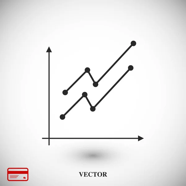 Ícone de sinal gráfico — Vetor de Stock