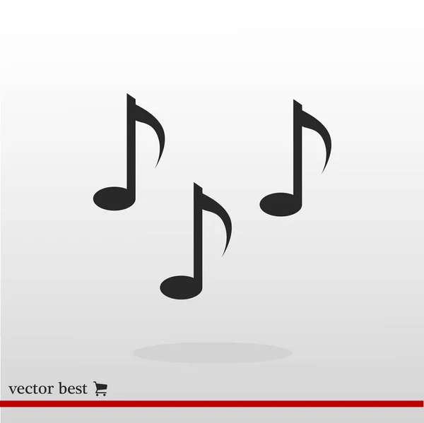 Icona delle note musicali — Vettoriale Stock