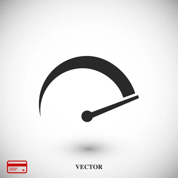 Ícone do símbolo do velocímetro — Vetor de Stock