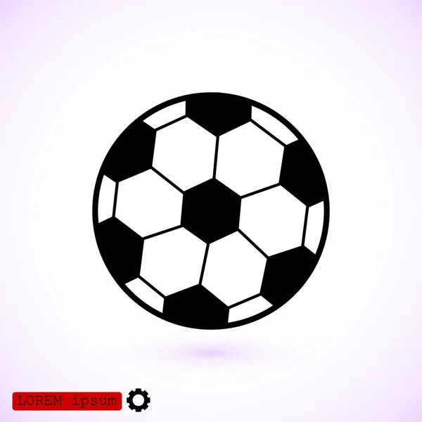 Κλασικό Ποδόσφαιρο μπάλα εικονίδιο — Διανυσματικό Αρχείο