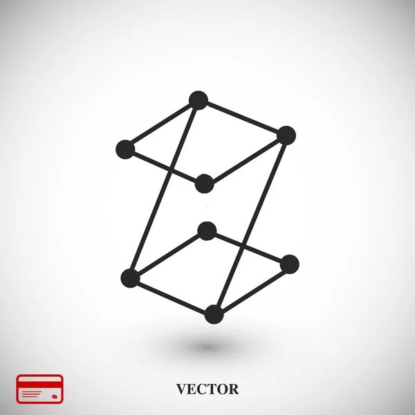 Z signo de letra icono — Vector de stock