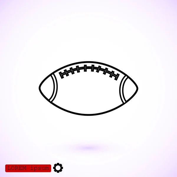 Εικονίδιο μπάλα ράγκμπι — Διανυσματικό Αρχείο