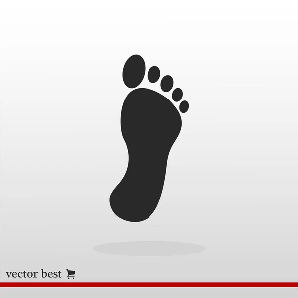 Tasarım ayak simgesinin — Stok Vektör