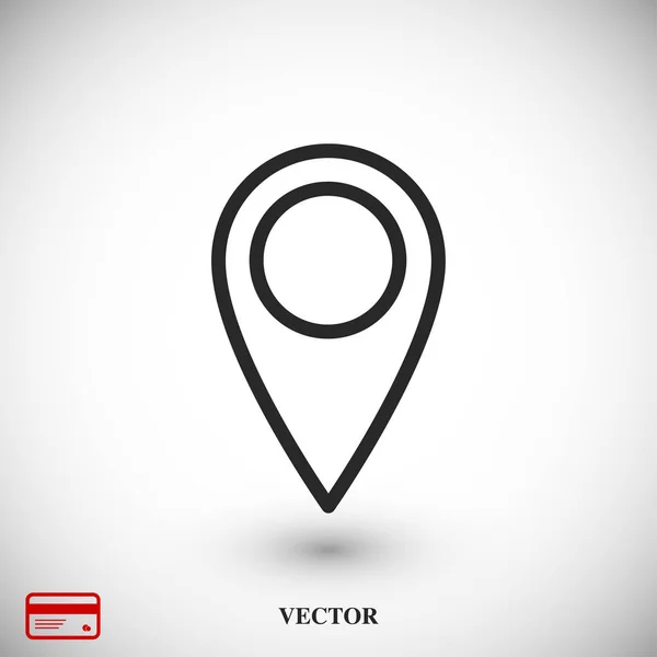 Envelope ícone plano — Vetor de Stock