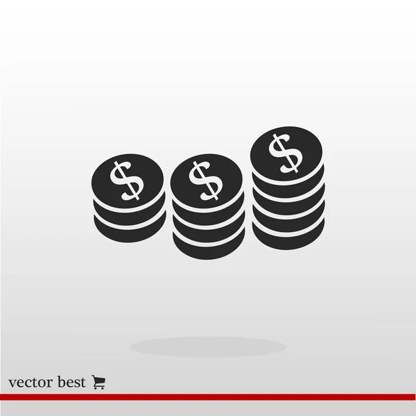 Geld teken pictogram — Stockvector