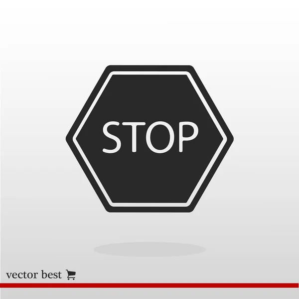 Einfaches Stoppsymbol — Stockvektor