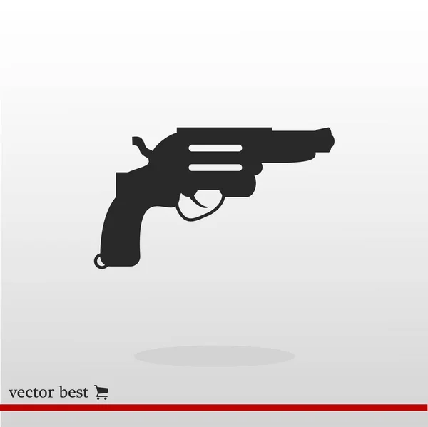 Ícone de sinal do revólver —  Vetores de Stock
