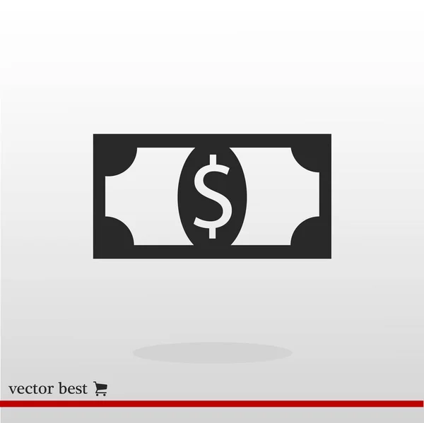 Geld teken pictogram — Stockvector