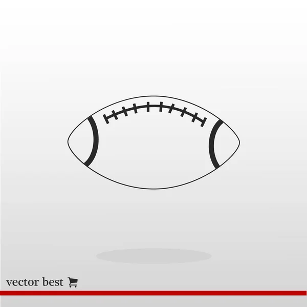 Icono de símbolo de rugby — Vector de stock