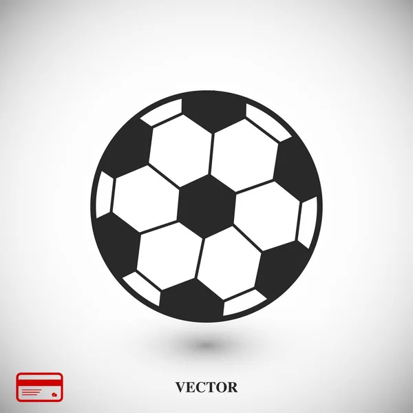Ícone de bola de futebol clássico — Vetor de Stock