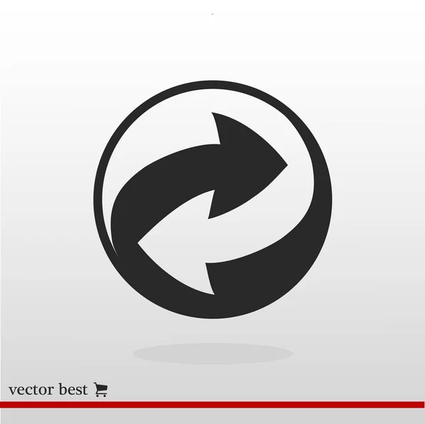 Recycle teken pictogram — Stockvector