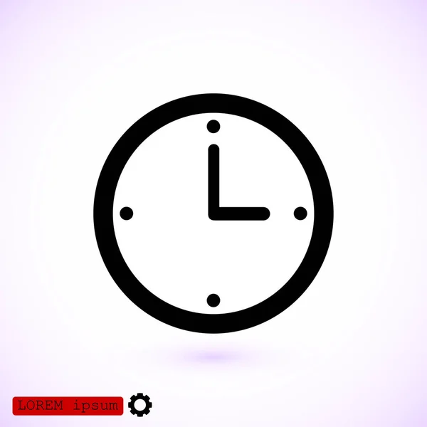 Clock flat icon — Stock Vector