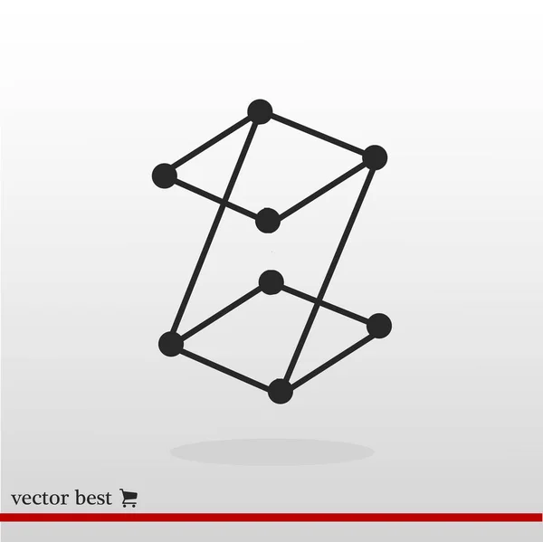 Z signo de letra icono — Vector de stock