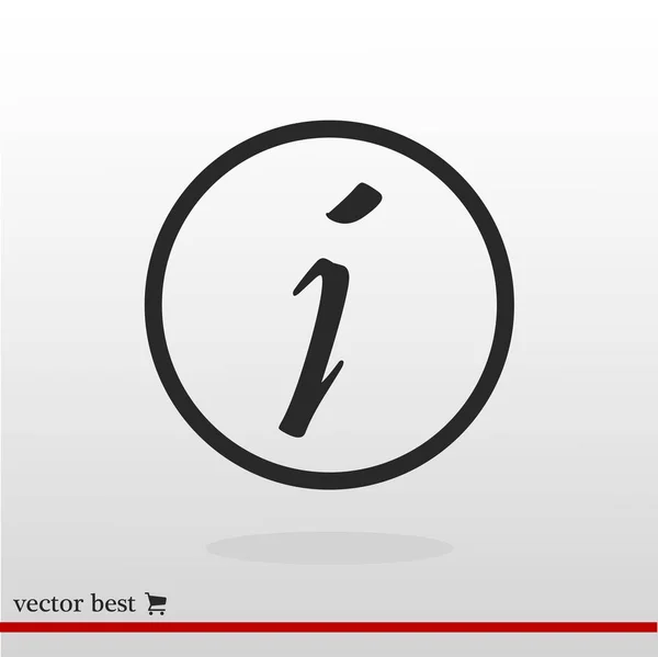 Icona del segno informativo — Vettoriale Stock