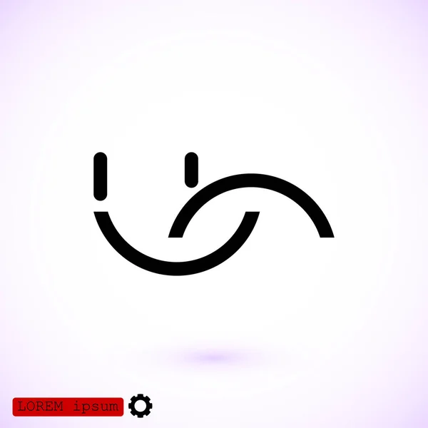 Design of smile icon — Stock Vector