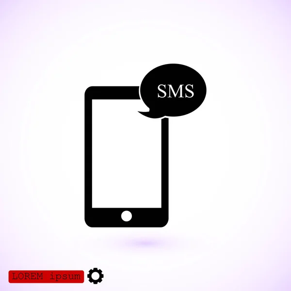 Cep telefonu sms simgesi — Stok Vektör