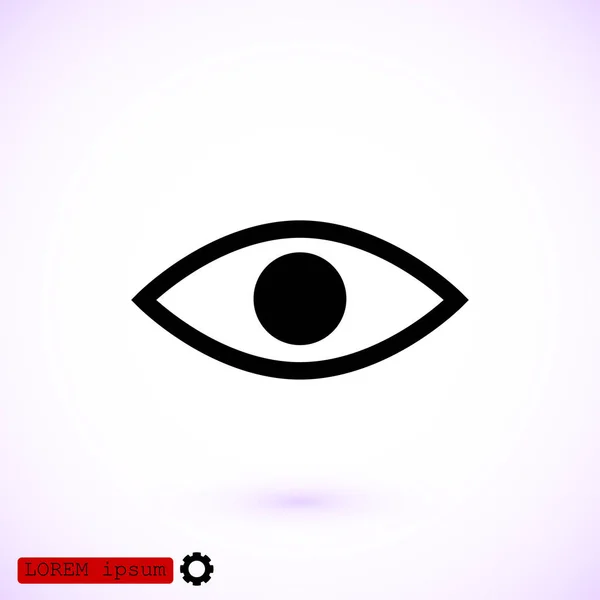 Icono de signo ocular — Vector de stock