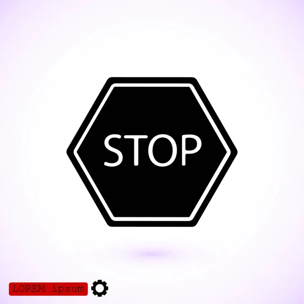 Icono de parada simple — Archivo Imágenes Vectoriales