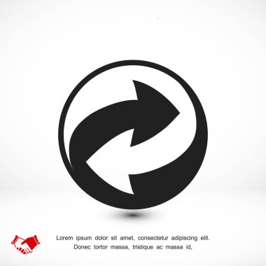 geri dönüşüm işareti simgesi