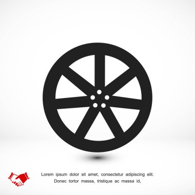 tekerlek işareti simgesi