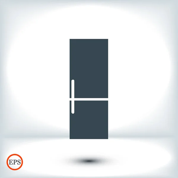 Refrigerator flat icon — Stock Vector