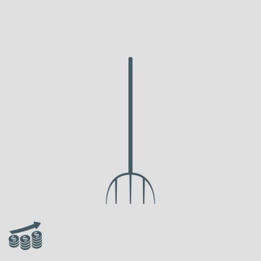 Bahçe çatal simgesi