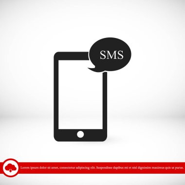 Cep telefonu sms simgesi