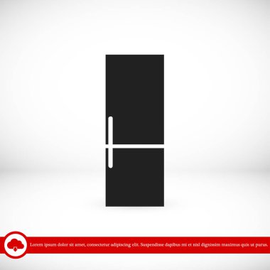 Buzdolabı düz simgesi