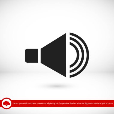 hoparlör işareti simgesi