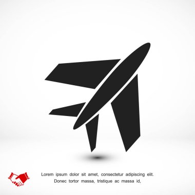 uçak işareti simgesi