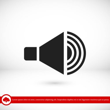 hoparlör işareti simgesi