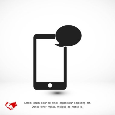 Cep telefonu sms simgesi