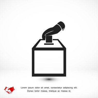 Tasarım vot oy simgesinin