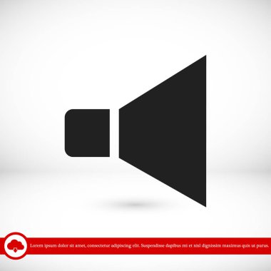 hoparlör işareti simgesi