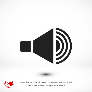 hoparlör işareti simgesi