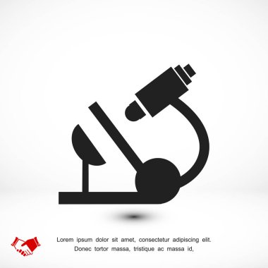 Mikroskop işareti simgesi