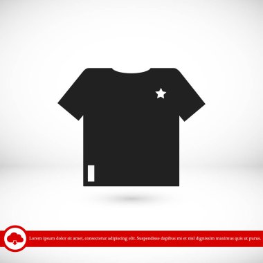t-shirt işareti simgesi