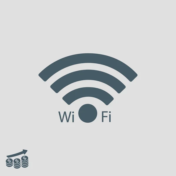 Wi-fi tecken ikonen — Stock vektor